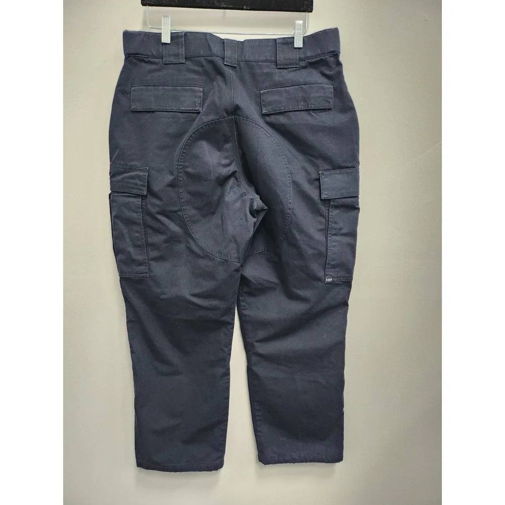 5.11 Tactical Mens Utility Cargo Pants Large Navy Adjustable Heavy Duty Gorpcore - Picture 7 of 9